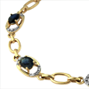 3.037ct.tw. Diamond And Sapphire Bracelet 14K Rose Gold DKB001074
